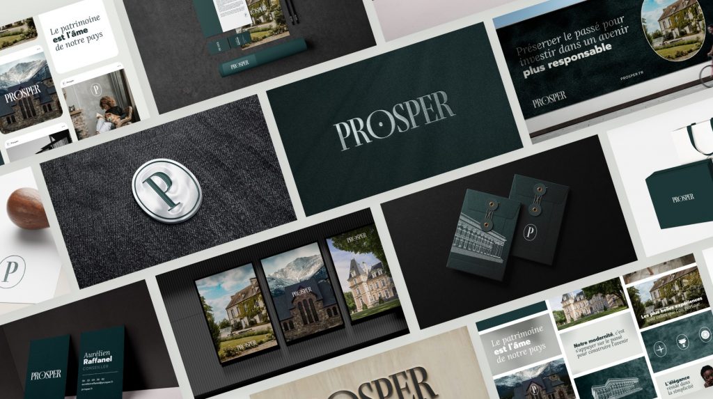 Identité visuelle pour une marque d'immobilier de luxe