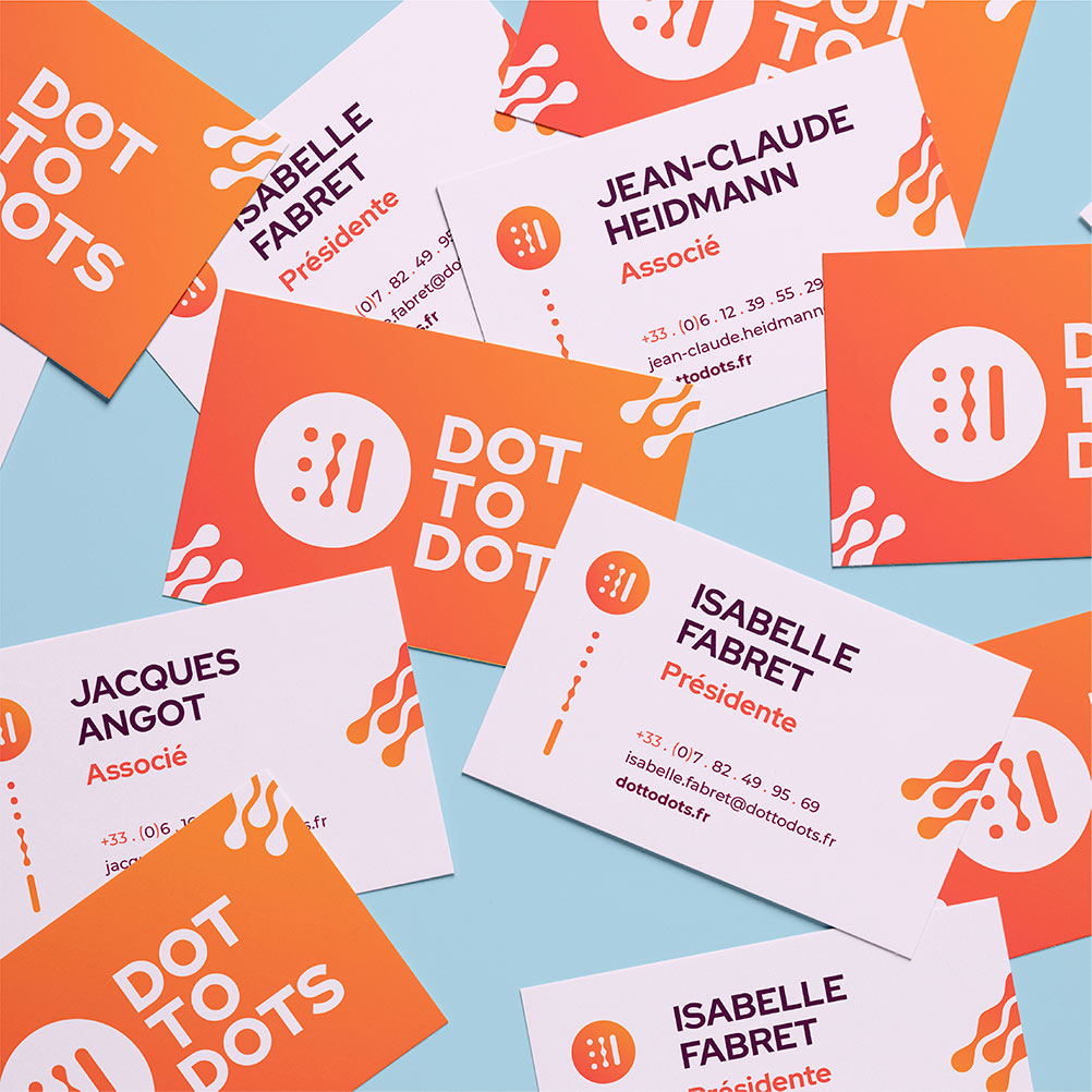 conception de support de communication : carte visite