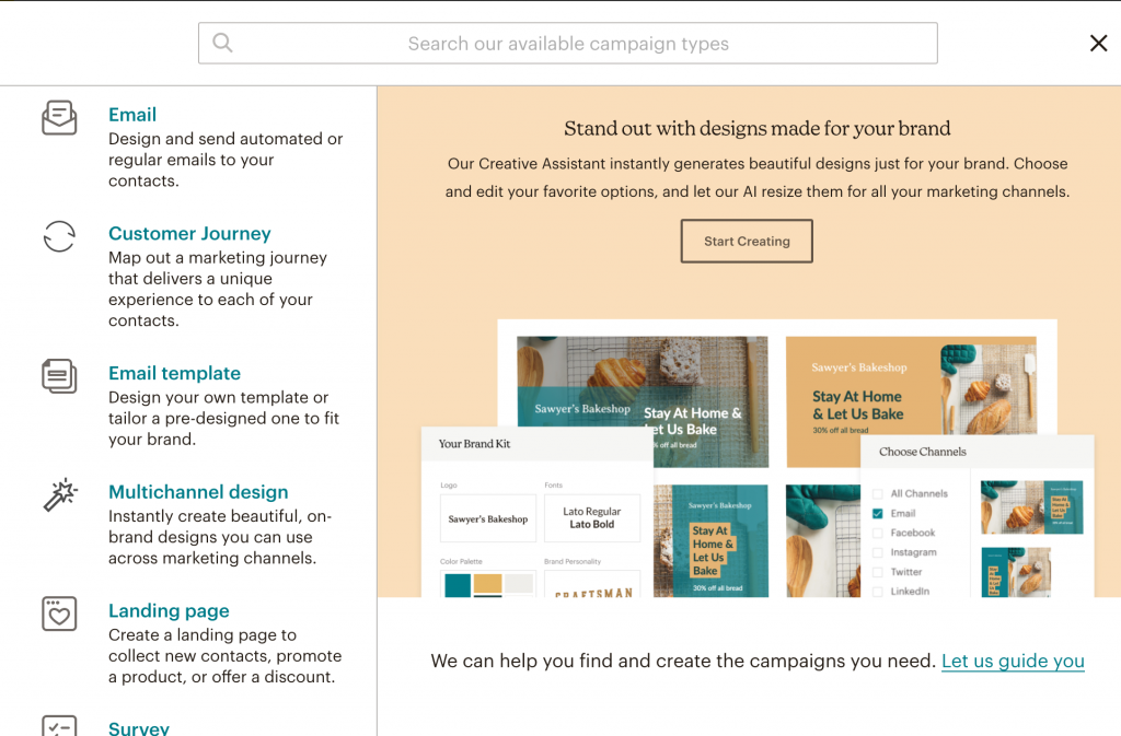 crer une campagne de newsletter