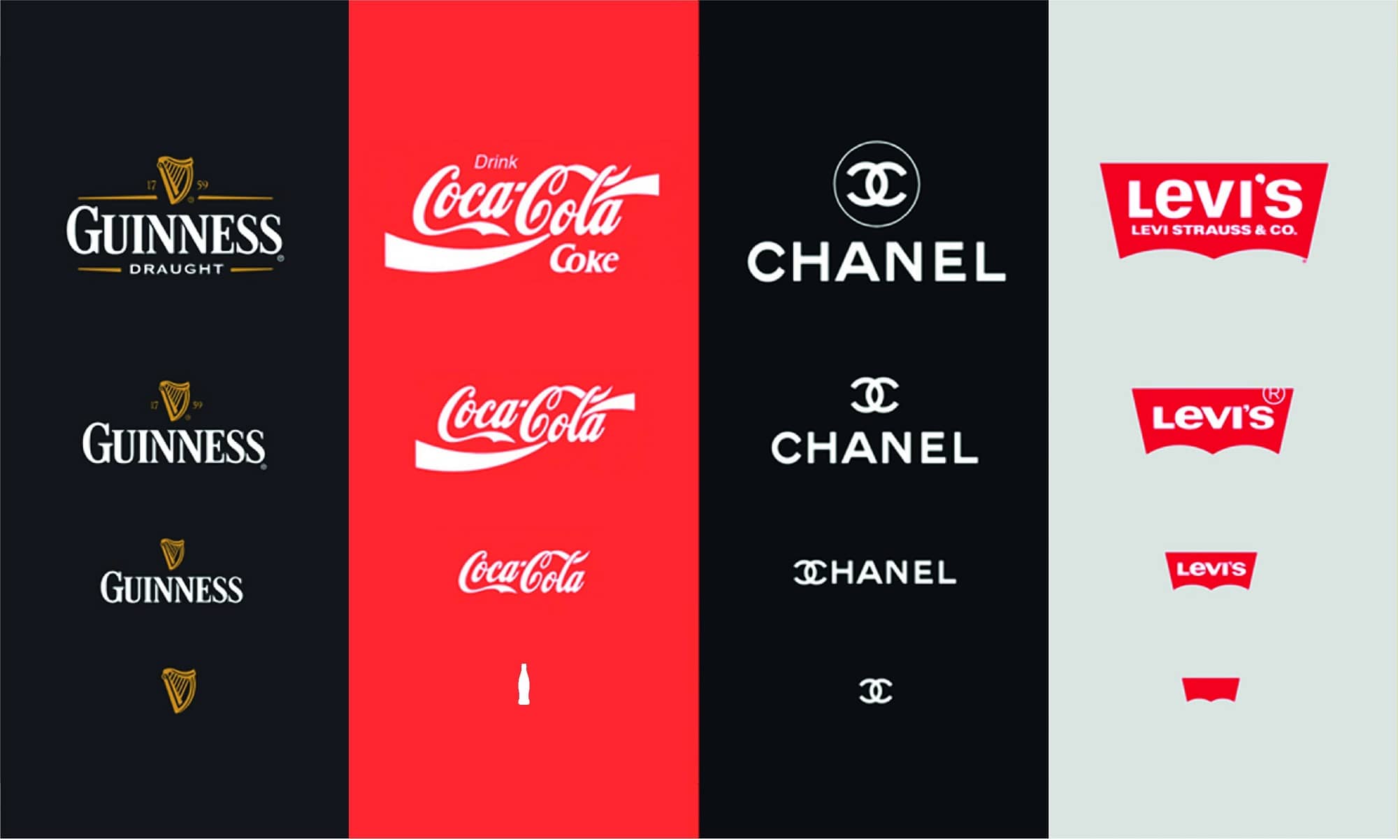 Exemples de logos responsives connus