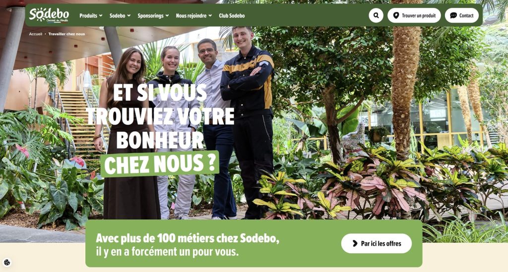 Espace carrières du site de Sodebo